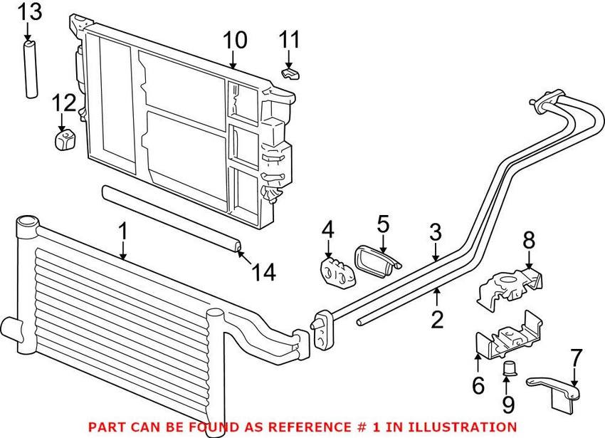 BMW Auto Trans Cooler 17221740798